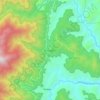 Mappa topografica Hungduan, altitudine, rilievo