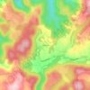 Mappa topografica Le Bénéfire, altitudine, rilievo