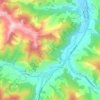 Mappa topografica Rases, altitudine, rilievo