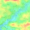 Mappa topografica Le Polécio, altitudine, rilievo