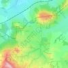 Mappa topografica Higher Halstock Leigh, altitudine, rilievo