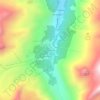 Mappa topografica Mont-Collon, altitudine, rilievo