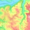 Mappa topografica Loupiac, altitudine, rilievo