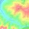 Mappa topografica Roncovetro, altitudine, rilievo