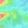 Mappa topografica Yaoundé, altitudine, rilievo