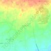 Mappa topografica Montecillo, altitudine, rilievo