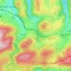 Mappa topografica Wakenfeld, altitudine, rilievo