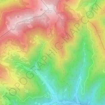 Mappa topografica Schnapsacker, altitudine, rilievo