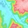Mappa topografica Cushion, altitudine, rilievo