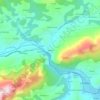Mappa topografica Barbón, altitudine, rilievo