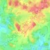Mappa topografica Lascoux, altitudine, rilievo