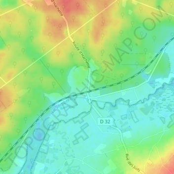 Mappa topografica Hachette, altitudine, rilievo