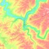 Mappa topografica Colfax, altitudine, rilievo
