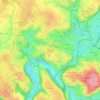 Mappa topografica Calcomier, altitudine, rilievo