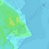 Mappa topografica Le Coureau, altitudine, rilievo