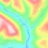 Mappa topografica Preston Hollow, altitudine, rilievo