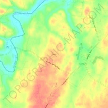 Mappa topografica Egypt, altitudine, rilievo