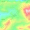 Mappa topografica Cushcanday, altitudine, rilievo