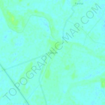 Mappa topografica Chotiari, altitudine, rilievo