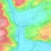 Mappa topografica Großjena, altitudine, rilievo