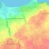 Mappa topografica Kerleac'h, altitudine, rilievo