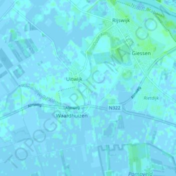 Mappa topografica Eng, altitudine, rilievo