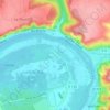 Mappa topografica La Garenne, altitudine, rilievo
