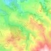 Mappa topografica Les Escots, altitudine, rilievo