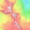 Mappa topografica Silvrettahorn, altitudine, rilievo