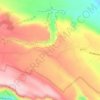 Mappa topografica Contrada Cugni di Cassaro, altitudine, rilievo