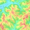 Mappa topografica West Carlisle, altitudine, rilievo