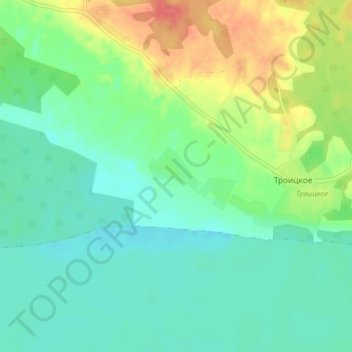 Mappa topografica Тарасьево, altitudine, rilievo