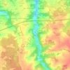 Mappa topografica Jaunay, altitudine, rilievo