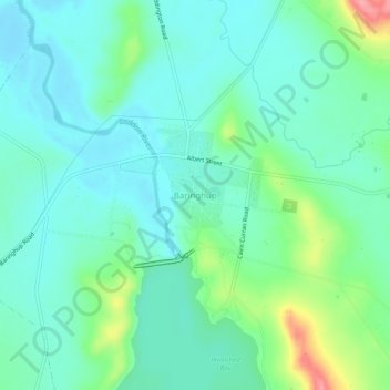 Mappa topografica Baringhup, altitudine, rilievo
