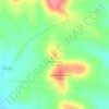 Mappa topografica Round Mountain, altitudine, rilievo