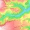 Mappa topografica Alagnon, altitudine, rilievo