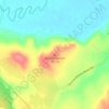 Mappa topografica King Mountain, altitudine, rilievo