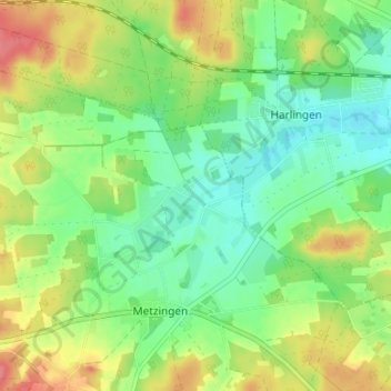 Mappa topografica Tollendorf, altitudine, rilievo