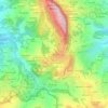 Mappa topografica Ghiandaio, altitudine, rilievo