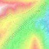 Mappa topografica Turin, altitudine, rilievo