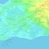 Mappa topografica Kergroez, altitudine, rilievo