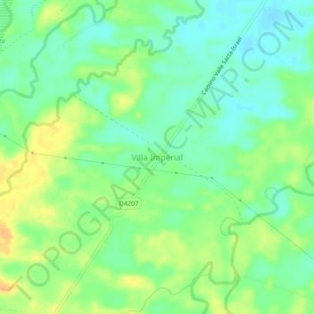 Mappa topografica Villa Imperial, altitudine, rilievo