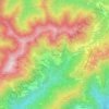 Mappa topografica Moranego, altitudine, rilievo
