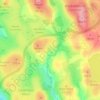 Mappa topografica Temple, altitudine, rilievo