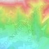 Mappa topografica Clot Chenu de Chaillol, altitudine, rilievo