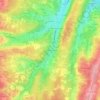 Mappa topografica Le Grand Passeloup, altitudine, rilievo
