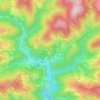 Mappa topografica Les Chabannes, altitudine, rilievo
