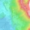 Mappa topografica Ponnay, altitudine, rilievo