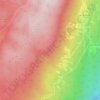 Mappa topografica Coulmes sur Rieux, altitudine, rilievo