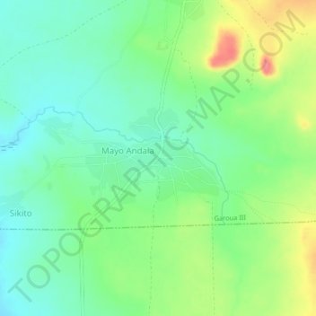 Mappa topografica Mayo_dadi, altitudine, rilievo